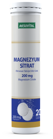 Magnezyum Sitrat Efervesan 20 Tablet