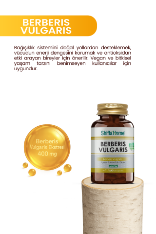 Shiffa Home Berberis Vulgaris Karamuk Kadın Tuzluğu 60 Kapsül