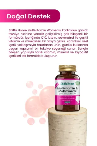 Shiffa Home Multivitamin & Multimineral - Kadın 1760mg x 30 Tablet
