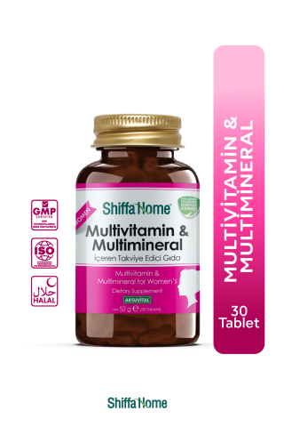 MULTİVİTAMİN & MULTİMİNERAL - KADIN - 1760 MG X 30  TABLET