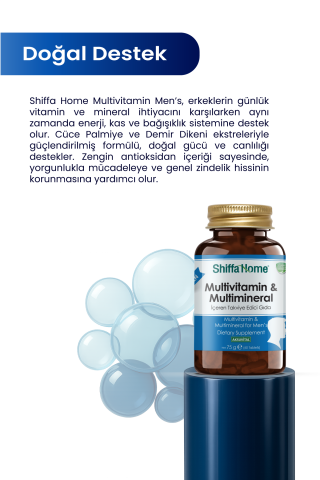 MULTİVİTAMİN & MULTİMİNERAL  - ERKEK  - 1260 mg x 60  TABLET