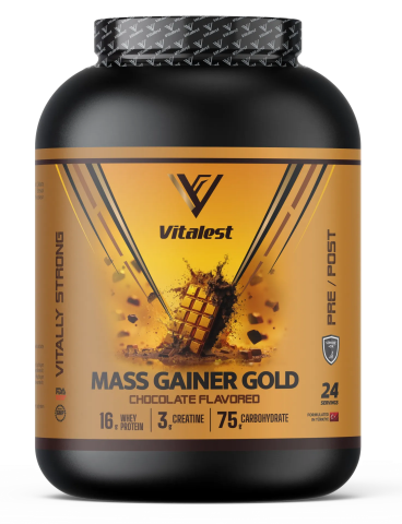 Vitalest Mass Gainer Çikolata Aromalı Karbonhidrat Tozu 2400gr 24 Servis