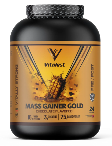 Vitalest Mass Gainer Çikolata Aromalı Karbonhidrat Tozu 2400g 24 Servis