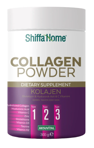 Shiffa Home Kolajen Glutatyon Hyaluronik Asit C Vitamini İçeren Takviye Edici Gıda 300g