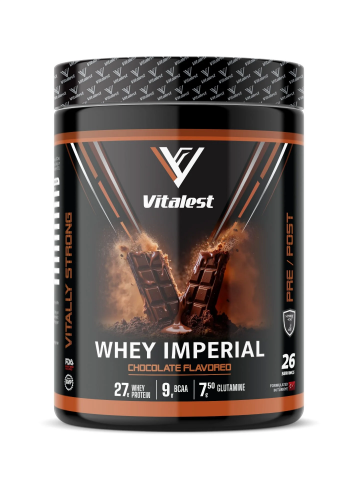Vitalest Whey Imperial Çikolata Aromalı Protein Tozu 988g 26 Servis