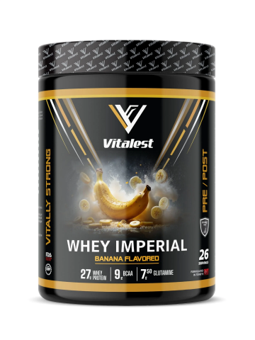 Whey Imperial Muz Aromalı 988G. Protein Tozu 26 Servis