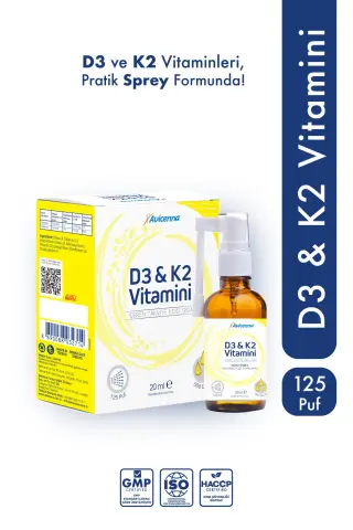 Avicenna D3 & K2 Vitamini Sprey 20 ml
