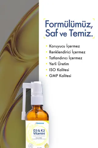 Avicenna D3 & K2 Vitamini Damla & Sprey 20ml