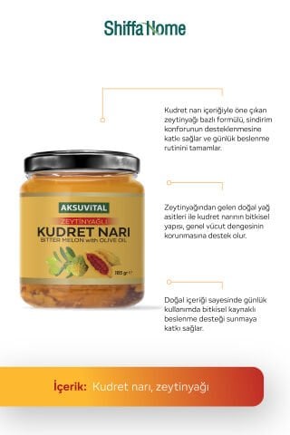 Aksuvital Zeytinyağlı Kudret Narı 185gr