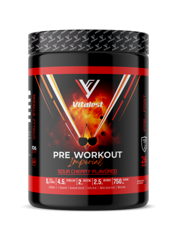 Vitalest Pre Workout Vişne Aromalı 468G. 26 Servis