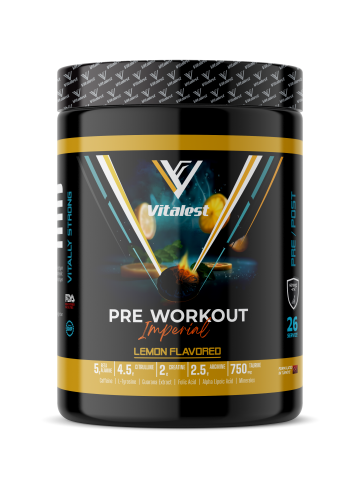 Vitalest Pre Workout Limon Aromalı 468G.  26 Servis