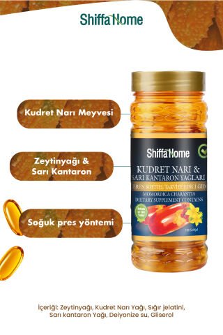 Shiffa Home Sarı Kantaronlu Kudret Narı 100 Softgel
