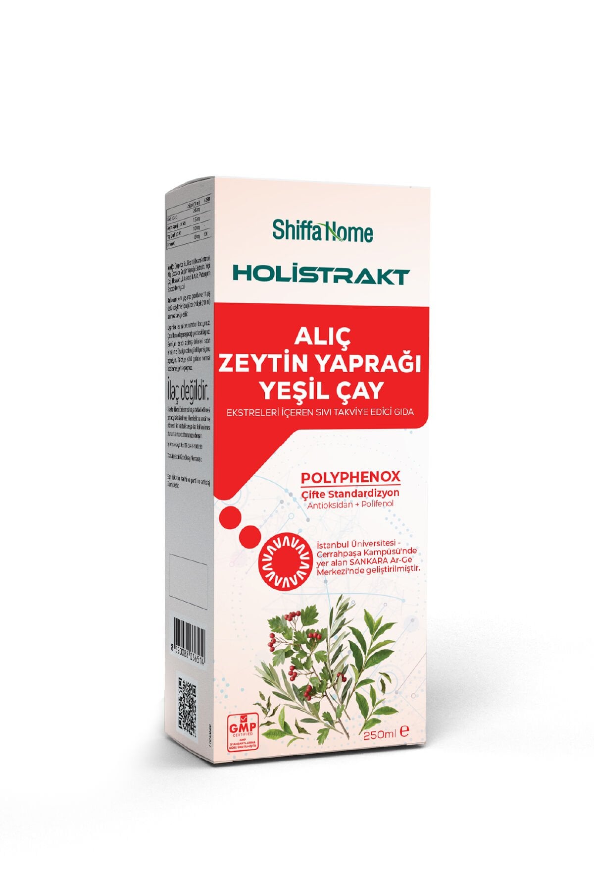 Shiffa Home HOLİSTRAKT - Alıç, Zeytinyaprağı ve Yeşilçay İçeren Sıvı Ekstrat Bitkisel Takviye250 ML