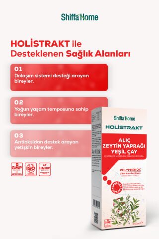 Shiffa Home HOLİSTRAKT - Alıç, Zeytinyaprağı ve Yeşilçay İçeren Sıvı Ekstrat Bitkisel Takviye250 ML