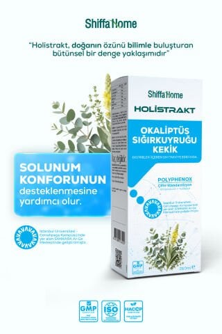 HOLİSTRAKT - Okaliptus, Sığırkuyruğu ve Kekik İçeren Sıvı Ekstrat 250 ML