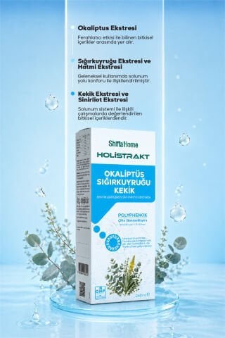 HOLİSTRAKT - Okaliptus, Sığırkuyruğu ve Kekik İçeren Sıvı Ekstrat 250 ML