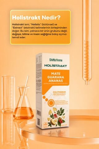 HOLİSTRAKT - Guarana, Mate, Yeşil Çay, Ananas İçeren Sıvı Ekstrat 250 ML