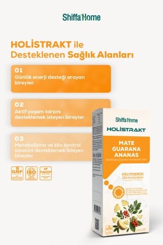 HOLİSTRAKT - Guarana, Mate, Yeşil Çay, Ananas İçeren Sıvı Ekstrat 250 ML