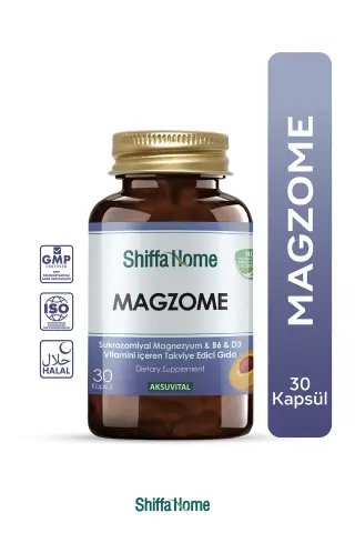 MAGZOME Sukrozomiyal Magnezyum & B6 & D3 Vitamini 30 KAPSÜL