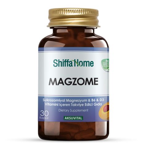 Shiffa Home MAGZOME Sukrozomiyal Magnezyum & B6 & D3 Vitamini 30 KAPSÜL