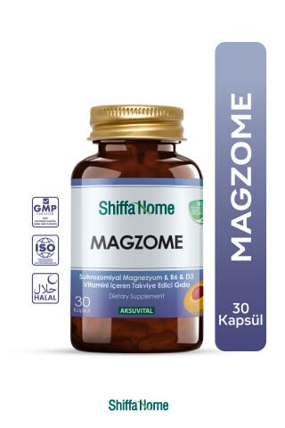 MAGZOME Sukrozomiyal Magnezyum & B6 & D3 Vitamini 30 KAPSÜL