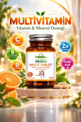 Natural Hekimce Multivitamin ve Mineral 60 Tablet | Multi Tablet