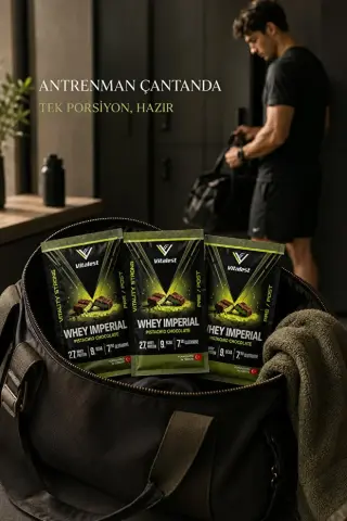 Vitalest Imperial Fıstıklı Çikolata Aromalı Whey Protein Tozu 38g Üçlü Şase