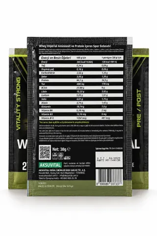 Vitalest Imperial Fıstıklı Çikolata Aromalı Whey Protein Tozu 38g Şase