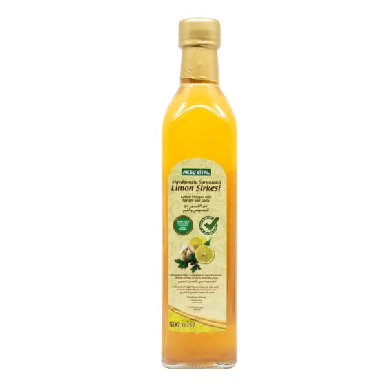 Aksuvital - Maydanozlu Sarımsaklı Limon Sirkesi 500 ml