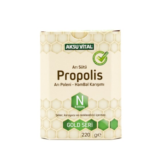 Aksuvital - Propolisli Arı Sütü Bal Polen Karışımı (N) 8.000 Mg