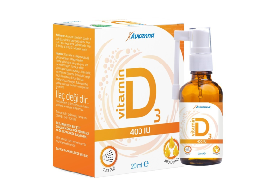 AVİCENNA - Avicenna Vitamin D3 400 IU Sprey Damla 20 ml